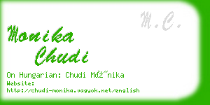monika chudi business card